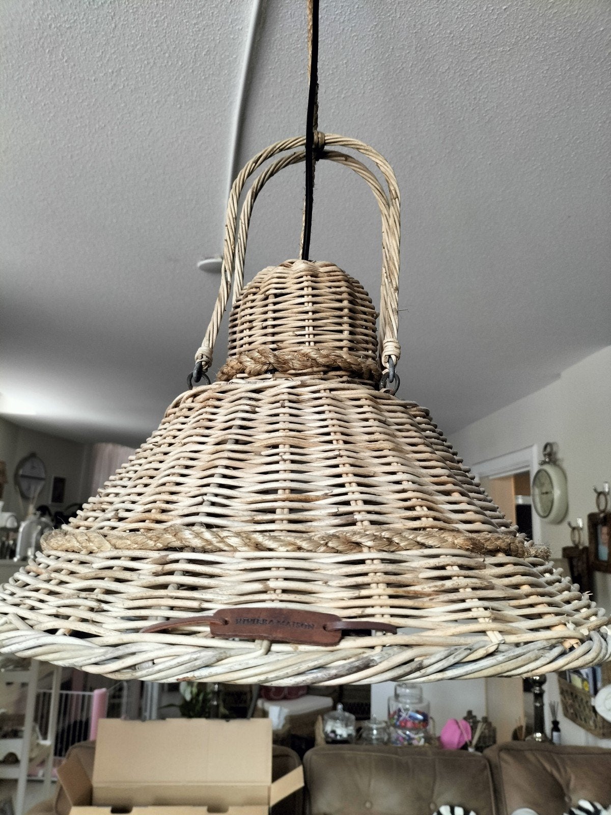 Riviera Maison hanglamp., Ophalen of Verzenden, Zo goed als nieuw, Minder dan 50 cm
