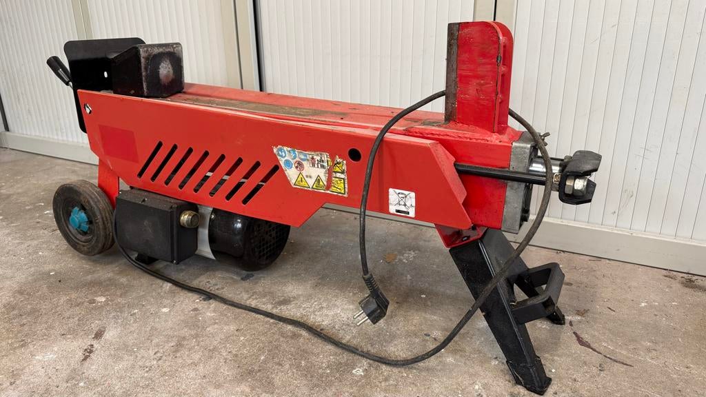 Elektrische Houtklover - Robuust en Gebruiksvriendelijk, Tuin en Terras, Kloofmachines, Ophalen, Gebruikt, Elektrisch, Liggend