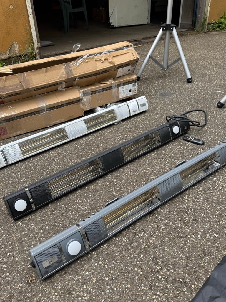 Kesser Infrarood Terrasverwarmer met led  - Nieuw in doos, Ophalen, Minder dan 30 cm, 60 tot 150 cm, 800 watt of meer