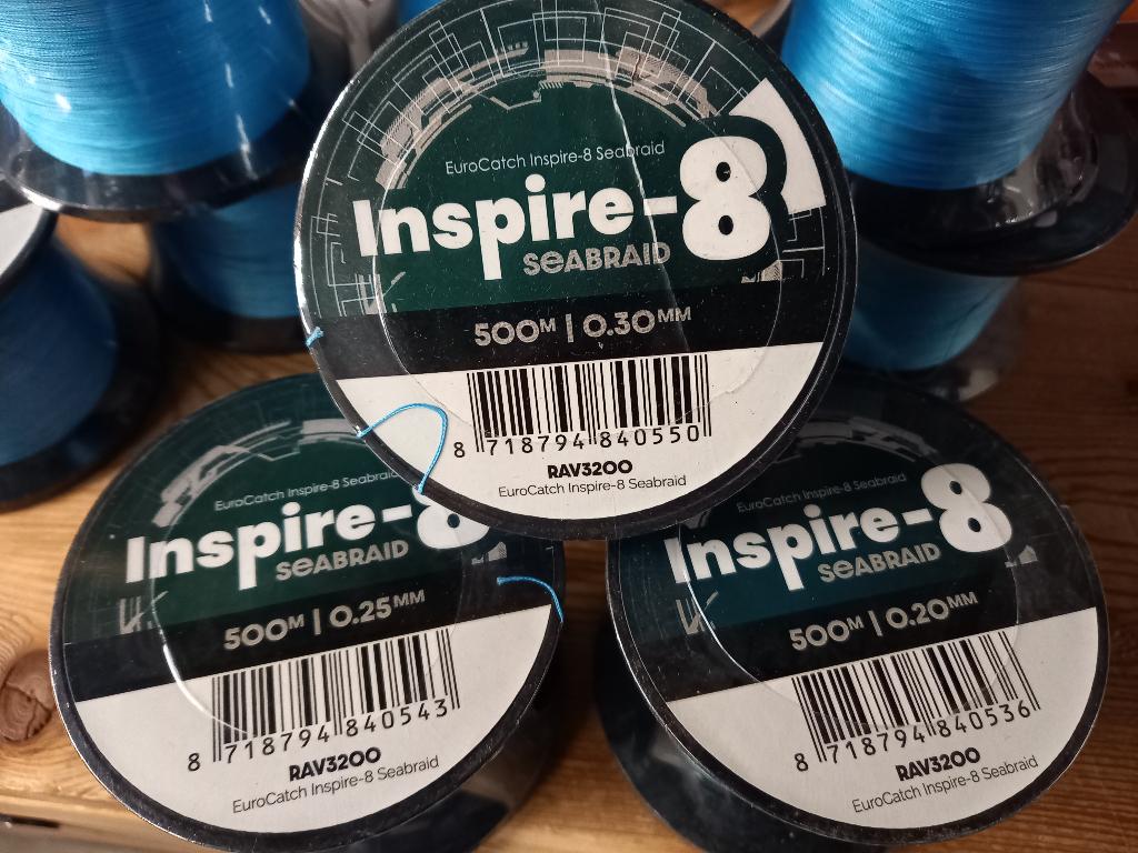 Bulkspoelen 500m Inspire X8 Braid (gevlochten lijn), Watersport en Boten, Hengelsport | Zeevissen, Info@hengelsportleon.nl, Eurocatch