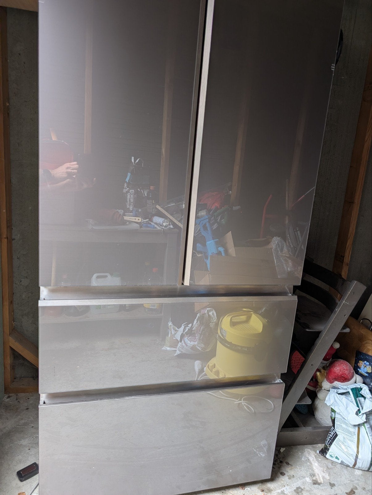 Haier HB18FGSAAA Amerikaanse koelkast, Ophalen, Gebruikt, 200 liter of meer, 60 cm of meer