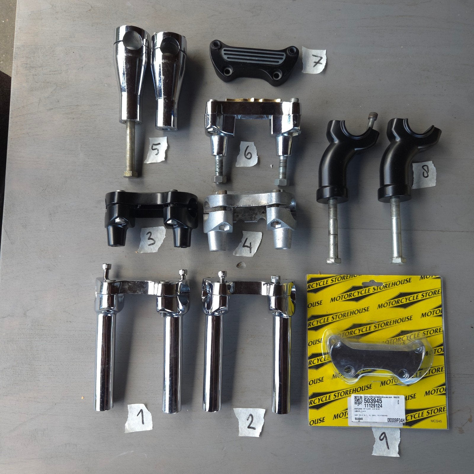 Risers, stuurklemmen Harley Davidson., Ophalen of Verzenden