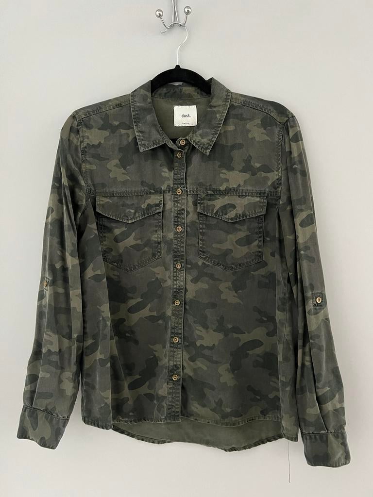 Dust. Camouflage Blouse Maat 40, Ophalen of Verzenden, Zo goed als nieuw, Maat 38/40 (M), Groen
