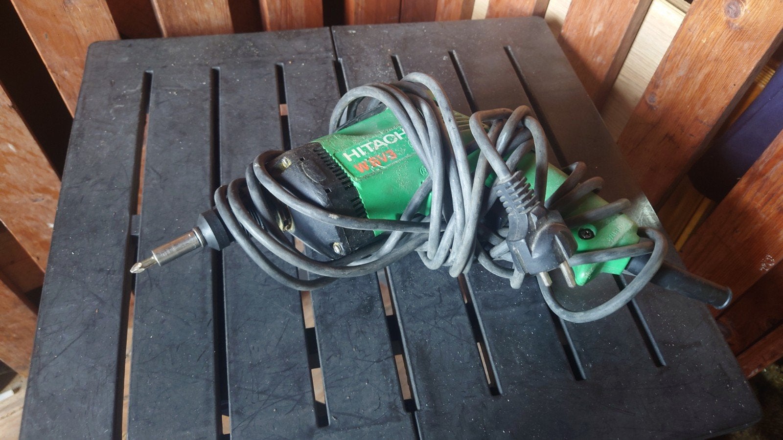 Hitachi W6V3 Snelbouwschroefmachine, Ophalen of Verzenden, Gebruikt, Boor- en Schroefmachine