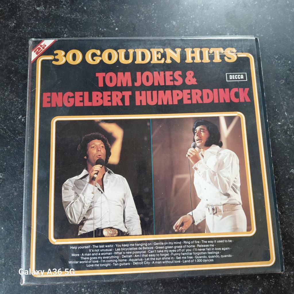 30 Gouden Hits - Tom Jones & Engelbert Humperdinck LP, Gebruikt, Complilatie, Ophalen of Verzenden, 1970 - 1979