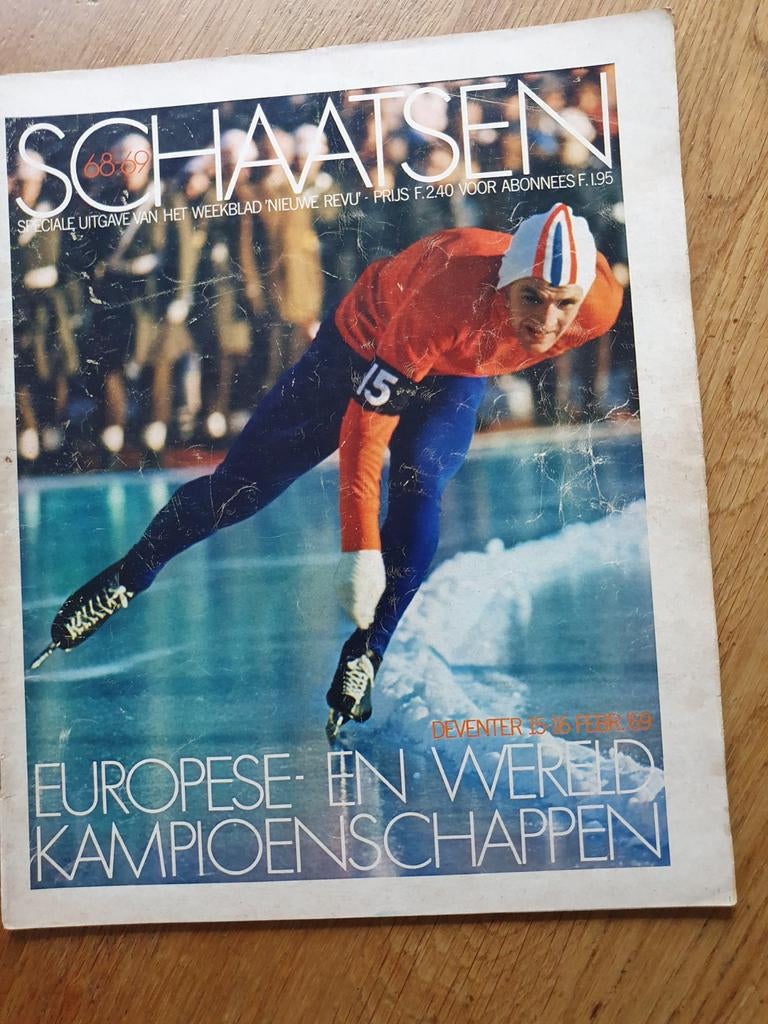 Schaatsen 68 - 69, Gelezen, Wintersport, Ed van Opzeeland, Ophalen of Verzenden