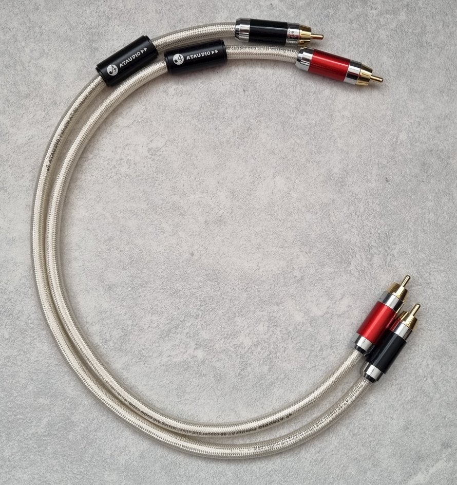High-quality RCA-kabel 0,5 m – 2x RCA male/male, Ophalen of Verzenden, Nieuw, Minder dan 2 meter, Interlink-kabel