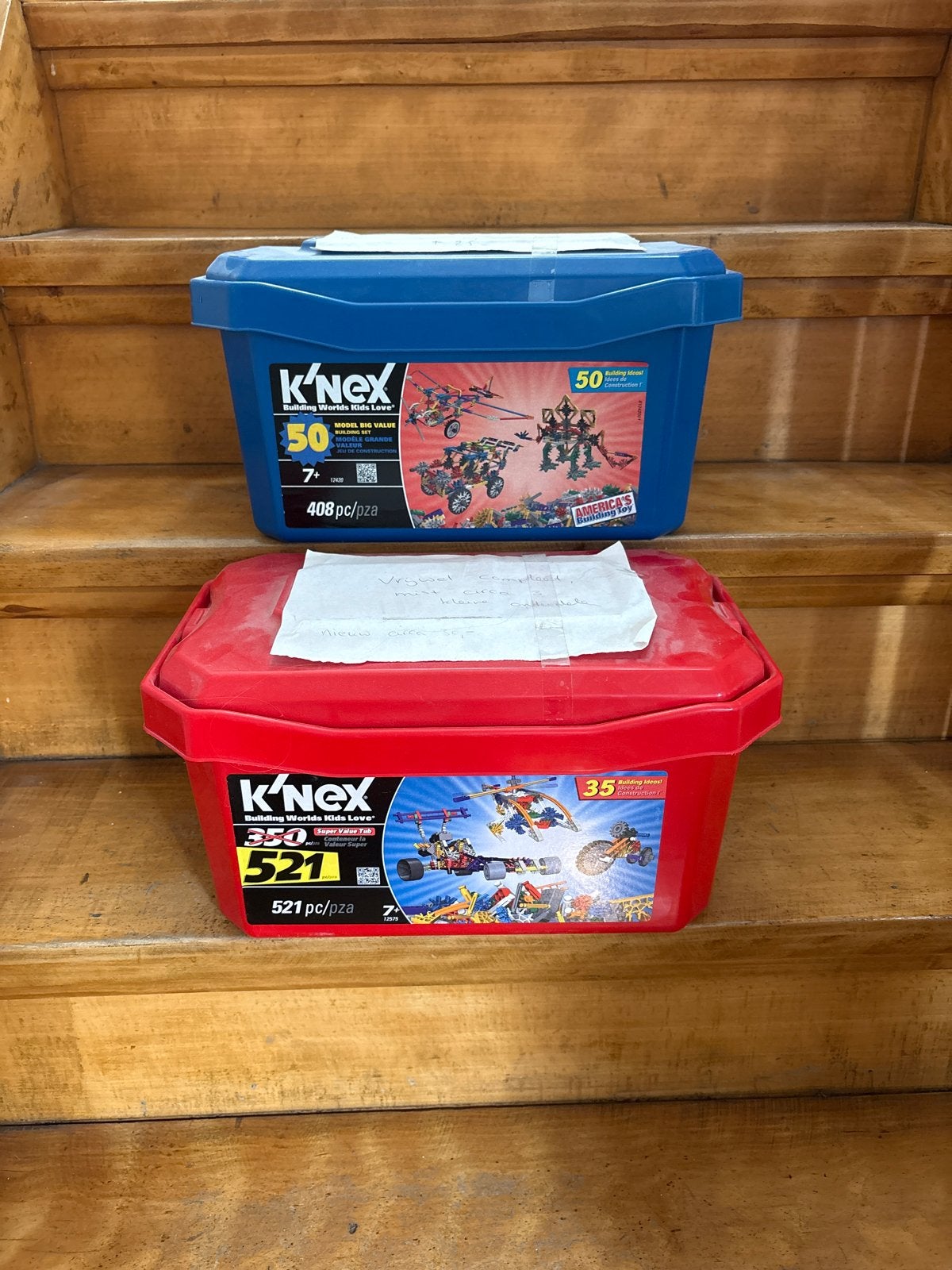 2 dozen K'nex met bouwboekjes - Achtbaan en meer!, Ophalen, Gebruikt, K'nex
