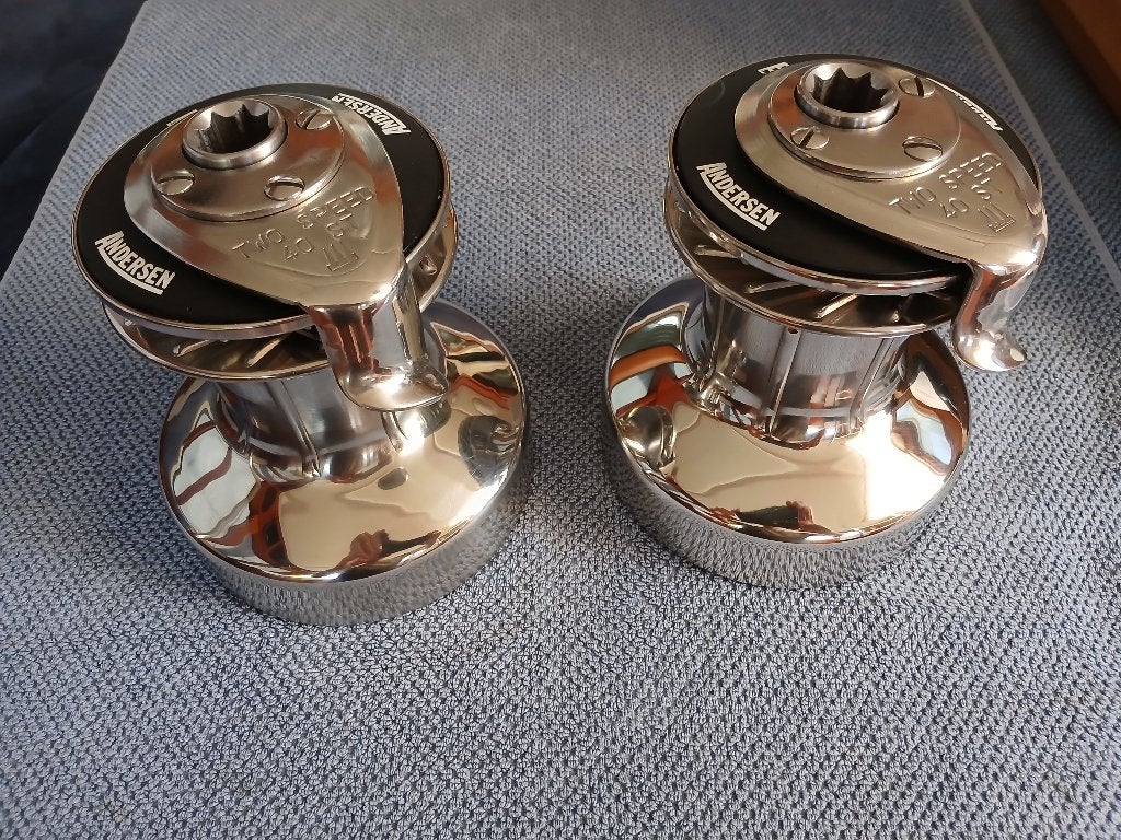 Andersen 40St lieren ,selftailing, 2 speed, Ophalen, Zo goed als nieuw, Dekbeslag, Zeilboot