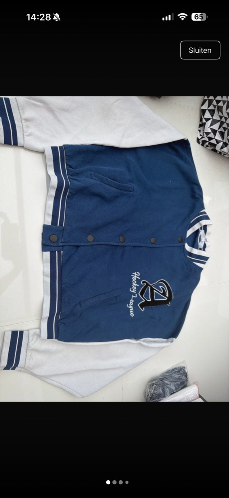 College jack / Baseball jack - Ale by Koton - Maat M, Ophalen of Verzenden, Gedragen, Maat 38/40 (M), Blauw