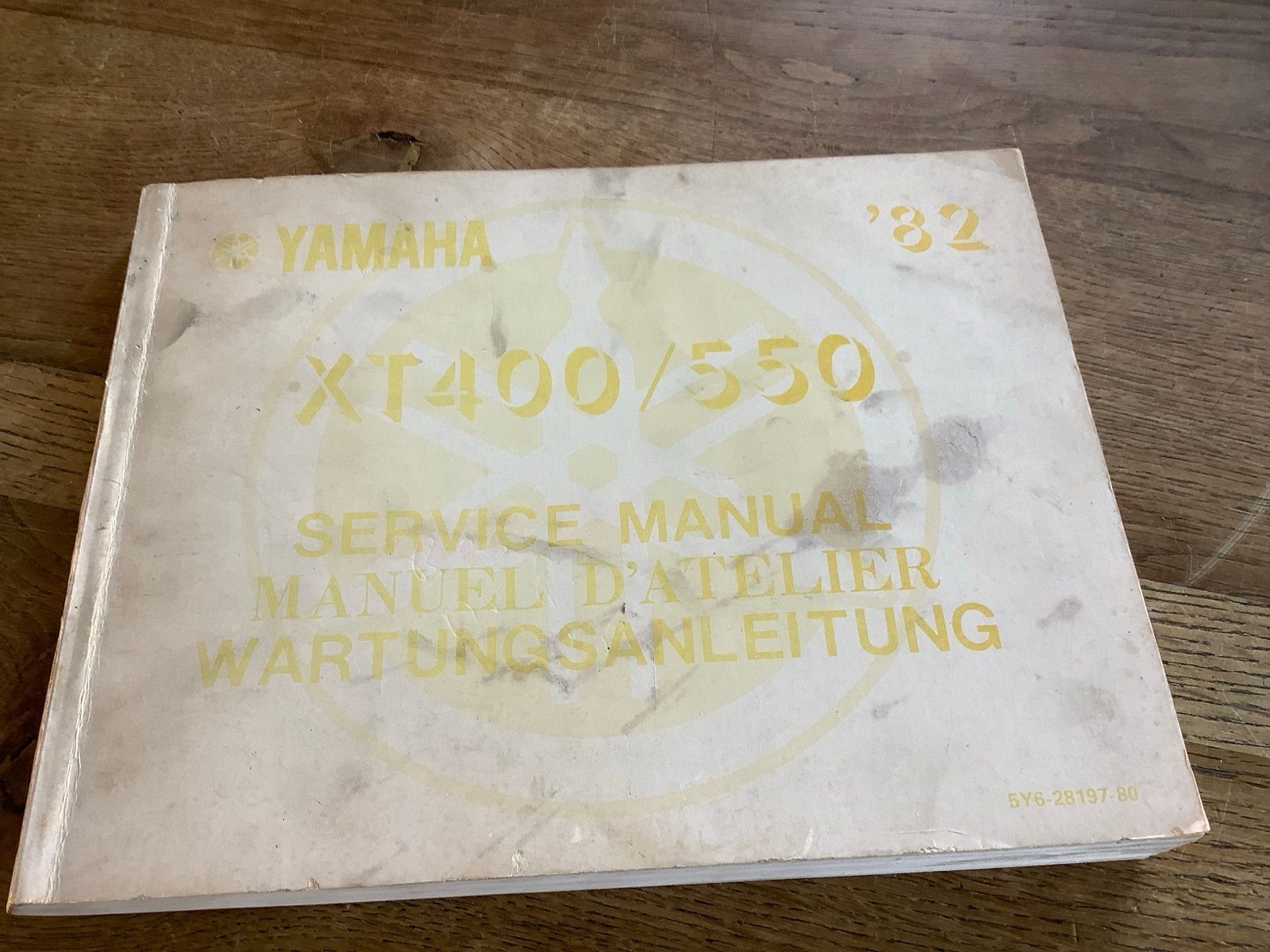 Yamaha XT400/550 Service Manual - Werkplaatshandboek., Motoren, Verzenden, Yamaha