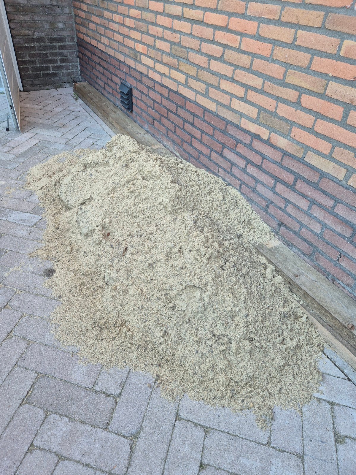 Gratis gele zand, Ophalen, Ophoogzand