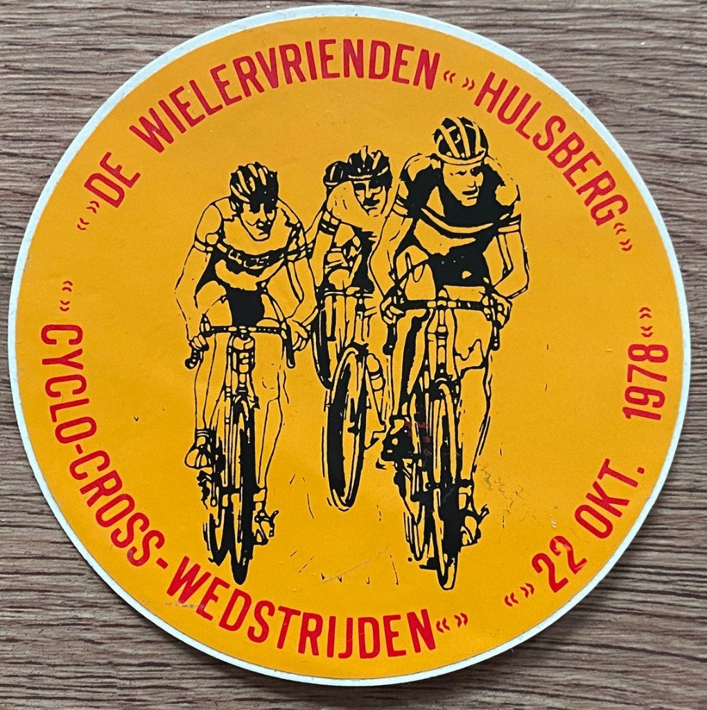 Wielrennen sticker CYCLO-CROSS „HULSBERG“ 1978, Ophalen of Verzenden, Overige typen