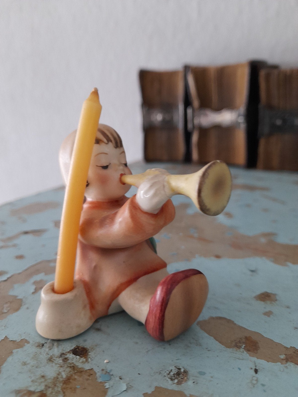 Antiek Goebel beeldje ,engeltje met kaarsje, Ophalen of Verzenden