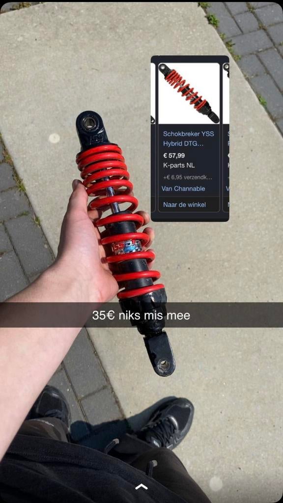 Yss schokbreker minarelli 280mm, Ophalen of Verzenden, Zo goed als nieuw, Overige typen, Overige merken