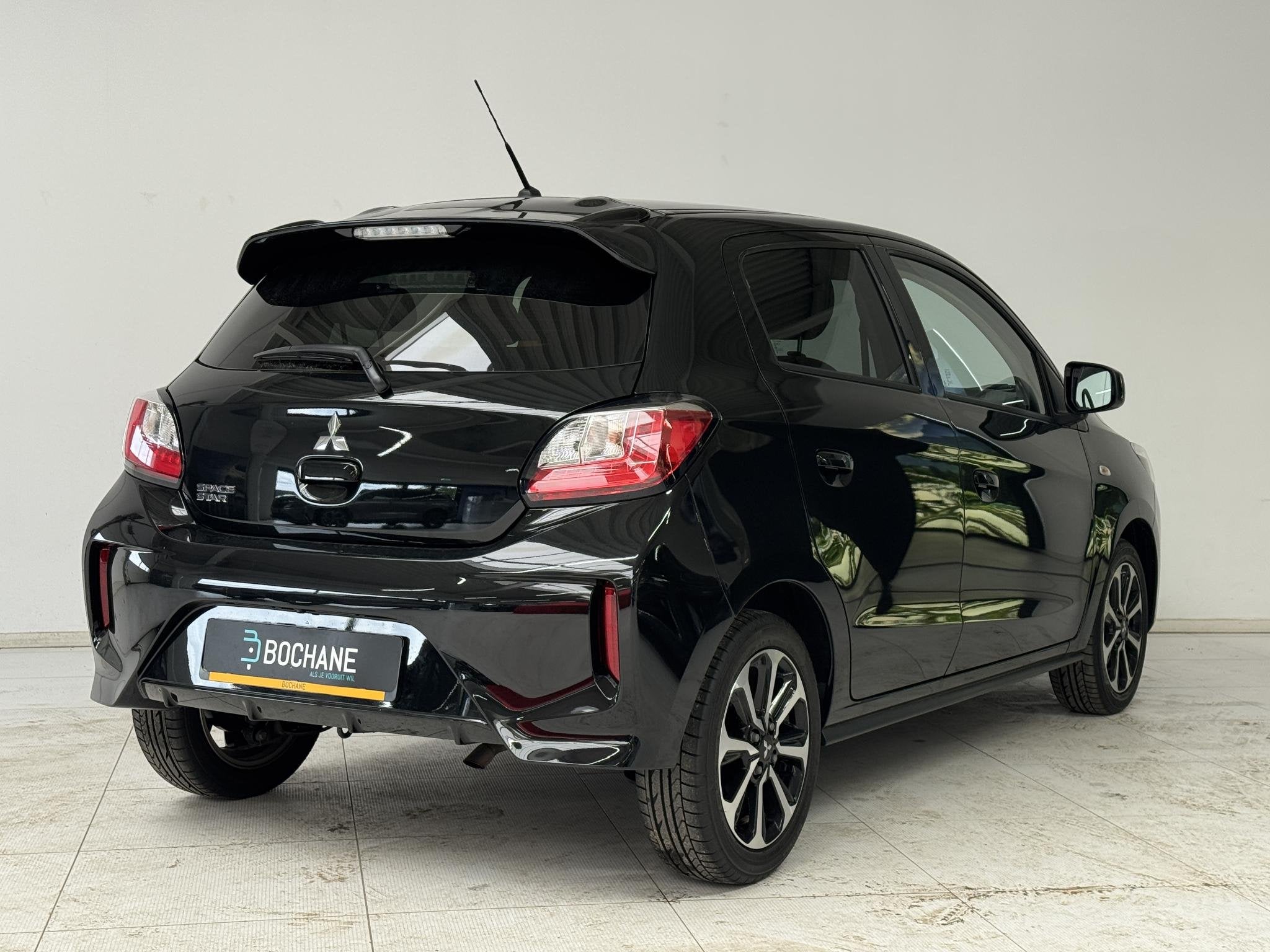 Mitsubishi Space Star 1.2 Instyle | Automaat | Achteruitrijc, Auto's, Mitsubishi, Stof, Gebruikt, Met garantie (alle), Zwart