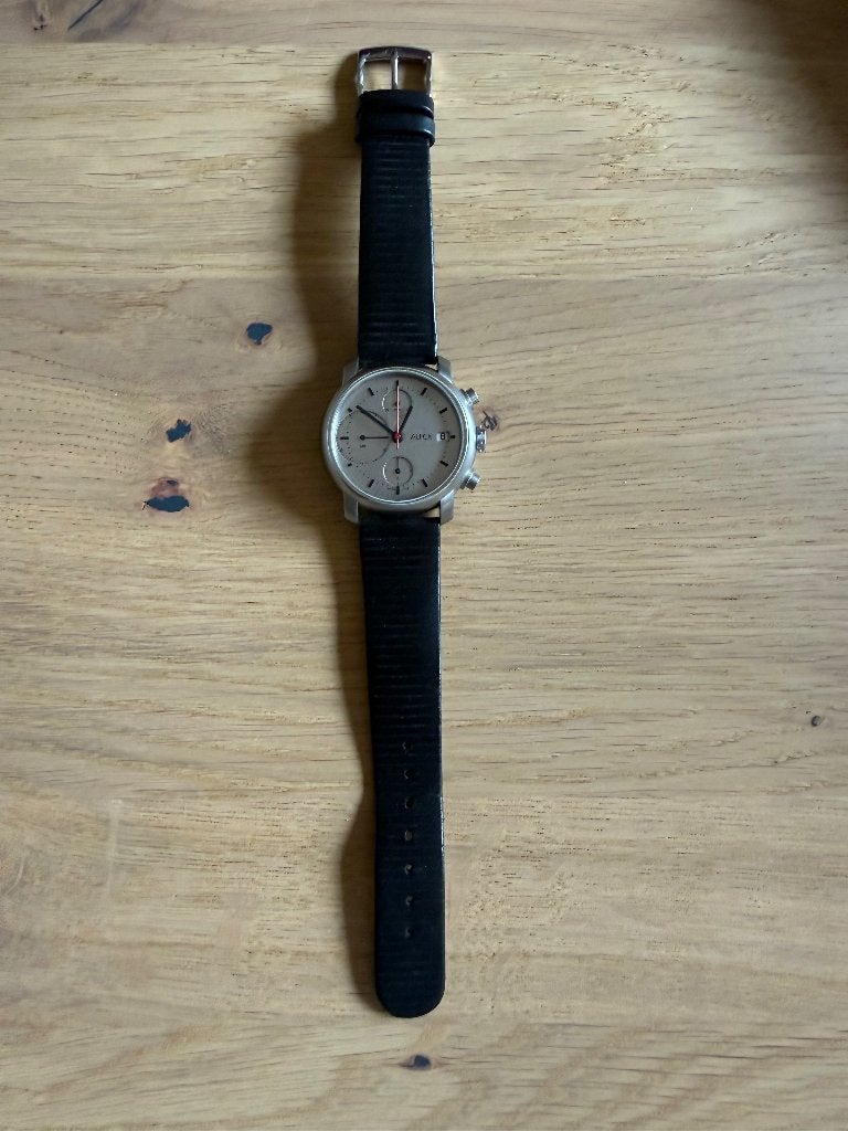 Horloge, Overige merken, Leer, Staal, Polshorloge