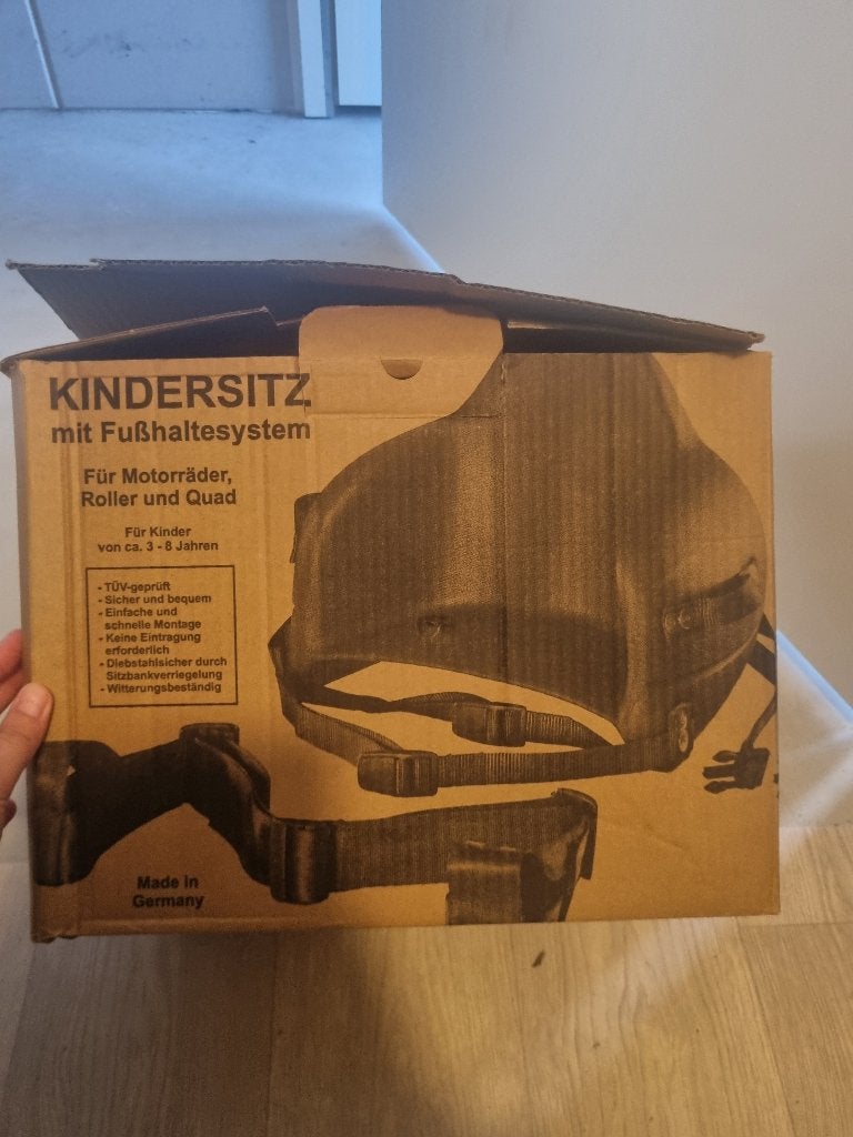 GLOEDNIEUW Stamatakis Kinderzitje Scooter/ Motor, Fietsen en Brommers, Ophalen, Nieuw, Overige typen, Stamatakis