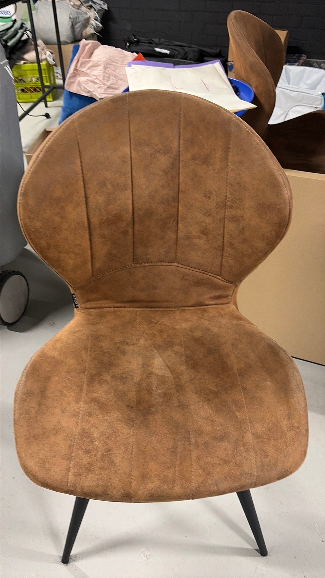 6x bruine stoelen, Huis en Inrichting, Stoelen, Ophalen, Gebruikt, Bruin, Vijf, Zes of meer stoelen