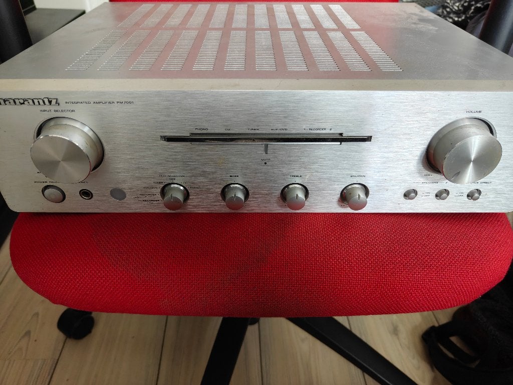 Marantz PM7001 Versterker Zilver, Audio, Tv en Foto, Zo goed als nieuw, 60 tot 120 watt, Stereo, Ophalen