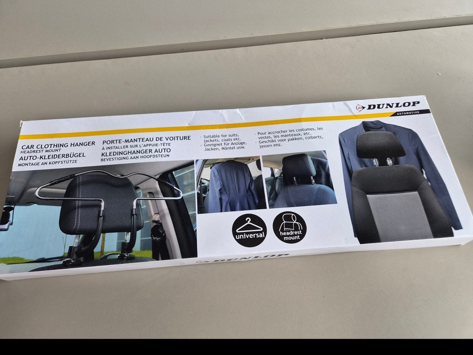 Dunlop Auto Kledinghanger - Hoofdsteun Bevestiging, Auto diversen, Ophalen of Verzenden