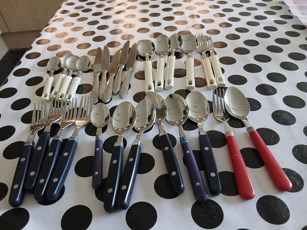 NETJES GEBRUIKT BESTEK, Gebruikt, Los bestek, Ophalen of Verzenden, Rvs of Chroom