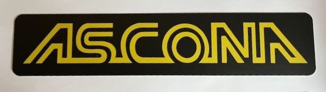 OPEL Ascona kentekenplaat - reclamebord kunststof 52x11 cm., Ophalen of Verzenden, Zo goed als nieuw, Auto's