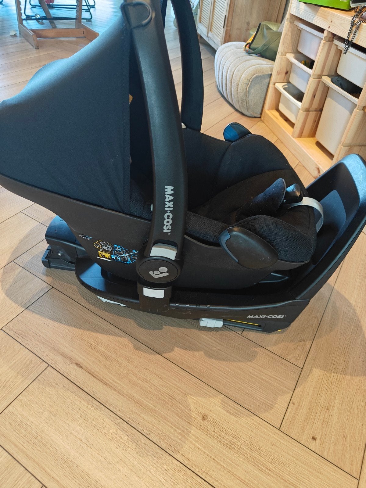 Maxi-Cosi Pebble 360 Pro i-Size stoel + FamilyFix 360 base, Ophalen, Zo goed als nieuw, Isofix, 0 t/m 13 kg