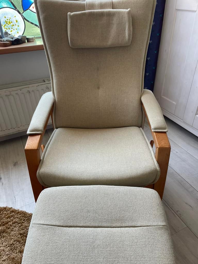 fauteuil Farstrup, Huis en Inrichting, Fauteuils, Zo goed als nieuw, Stof, 50 tot 75 cm, 75 tot 100 cm, Ophalen