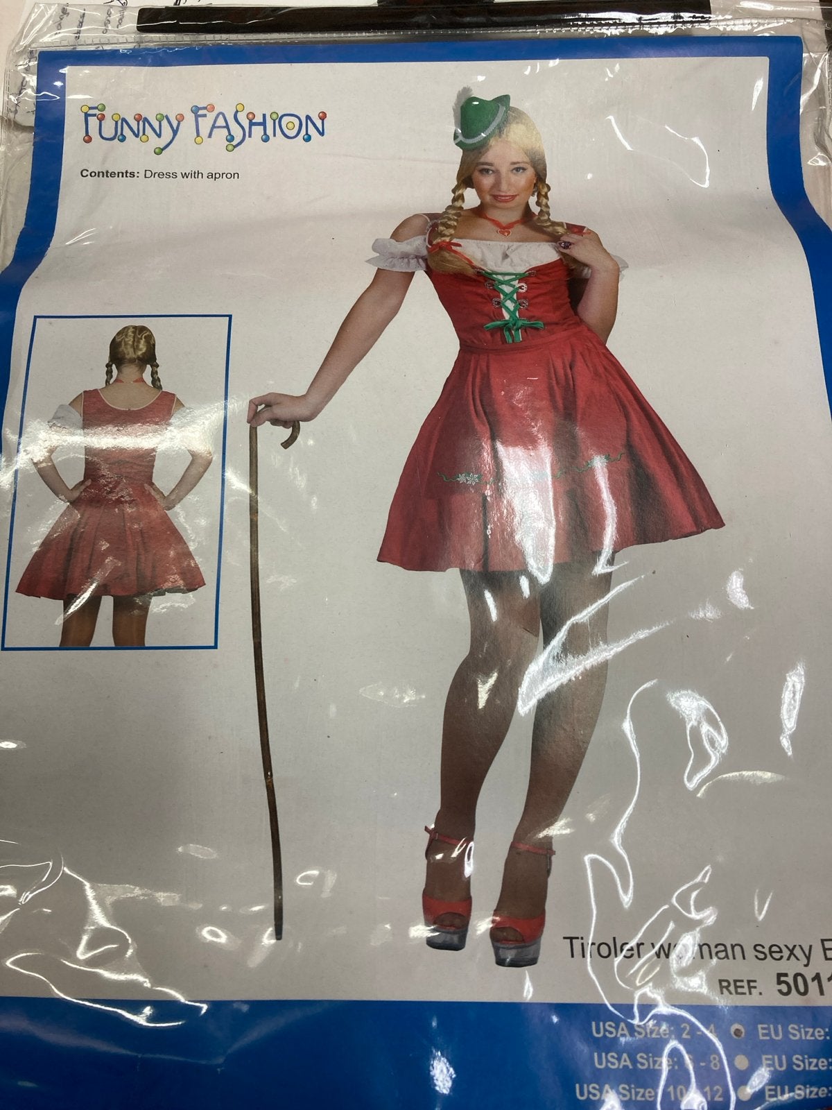 Tiroler Jurkje Maat 32-34 - Oktoberfest/Carnaval Kostuum, Carnaval, Nieuw, Ophalen of Verzenden, Kleding