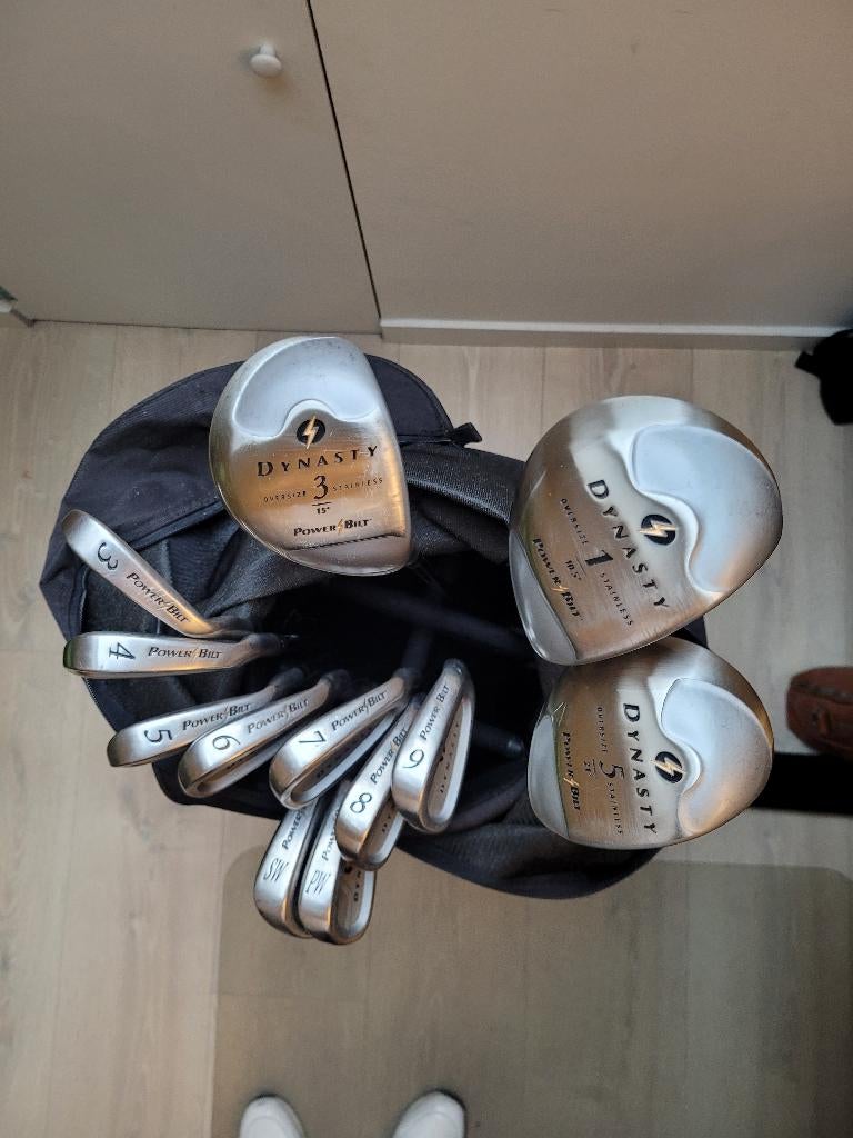 Complete PowerBilt golfset, Sport en Fitness, Golf, Ophalen, Zo goed als nieuw, Set, Overige merken