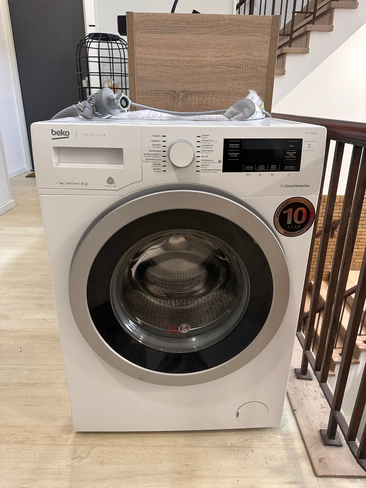 Beko Voorlader Wasmachine 7kg 1400 toeren A+++, Ophalen, Zo goed als nieuw, 85 tot 90 cm, 1200 tot 1600 toeren