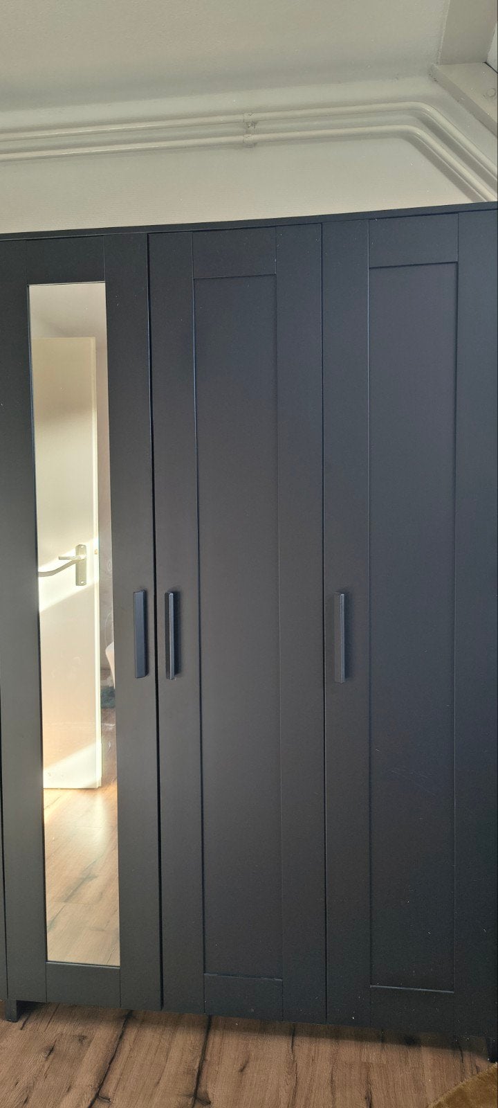 Ikea Brimnes Zwart Kledingkast, Huis en Inrichting, Met deur(en), Gebruikt, 100 tot 150 cm, Ophalen of Verzenden