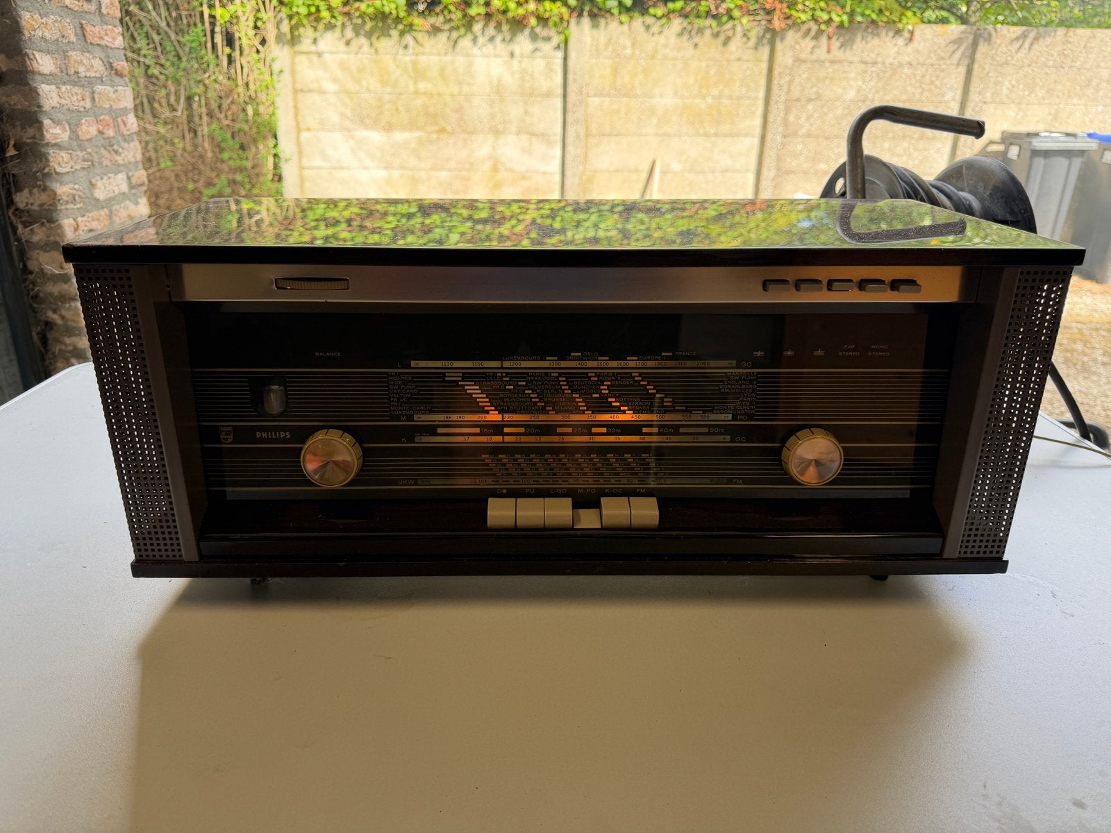 Vintage Philips buizenradio - Werkende staat, Ophalen, Gebruikt, Radio