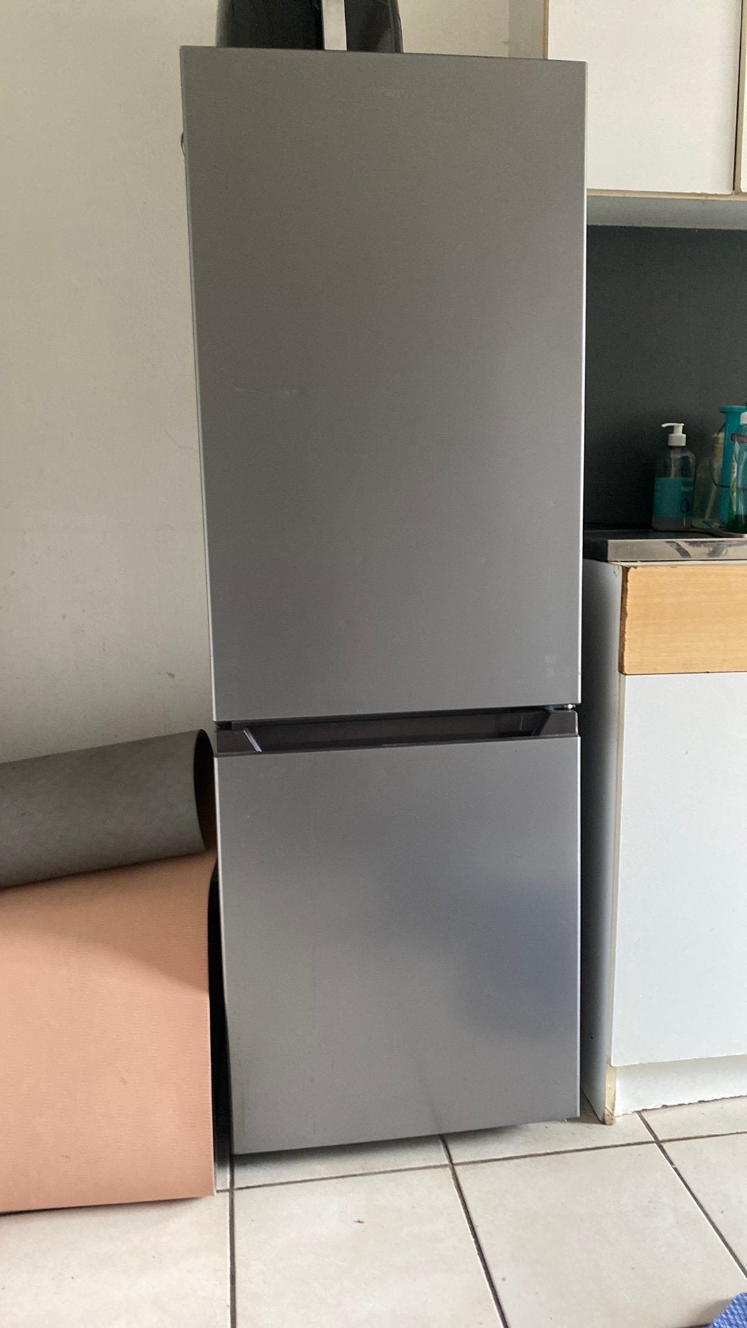 Inventum koelkast met 3 vriesvakken - grijs, Ophalen, Gebruikt, Met aparte vriezer, 140 tot 160 cm