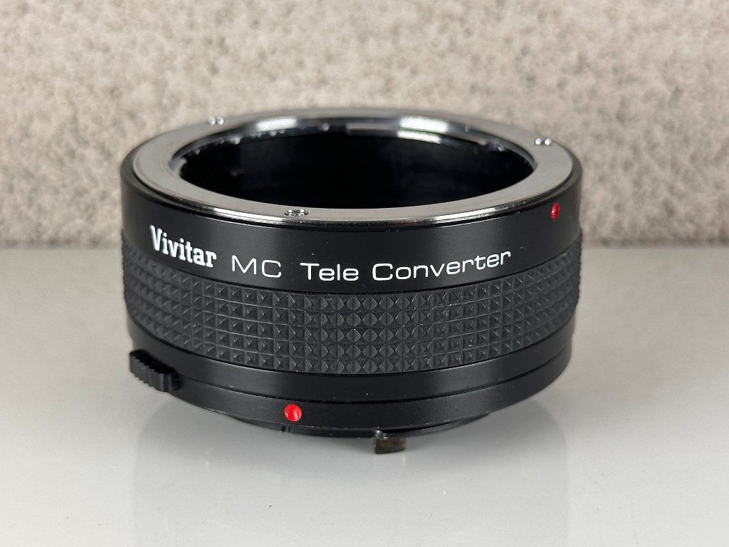 ZGAN Vivitar MC Tele Converter 2x21mm, Overige merken, Ophalen of Verzenden, Zo goed als nieuw, Lensdoppen