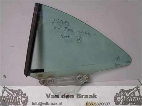 Volkswagen Eos 2006-2011 Zijruit linksachter, Gebruikt, -, Volkswagen, Herkomst onderdeel bekend