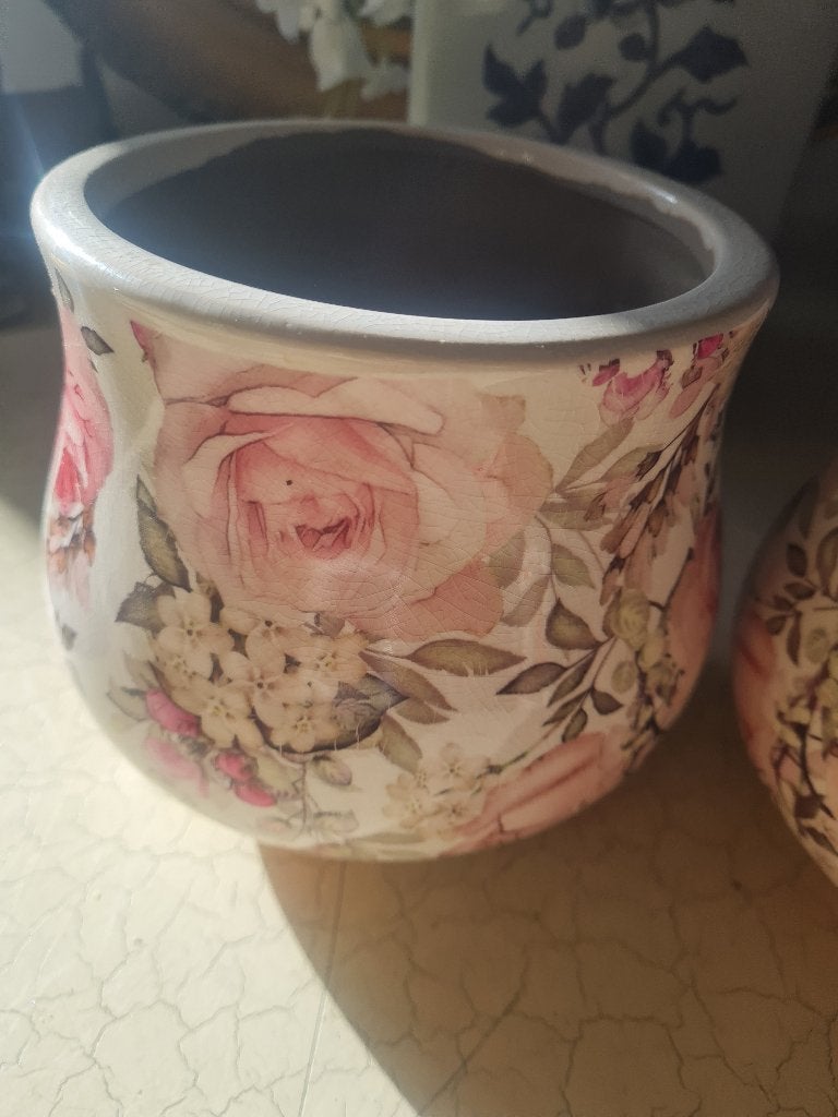 Nieuwe romantische bloempotten vanaf 12,95 p/st, Heikant 21 Kaatsheuvel, Ophalen of Verzenden, Jolandamonsieurs@gmail.com, Aardewerk