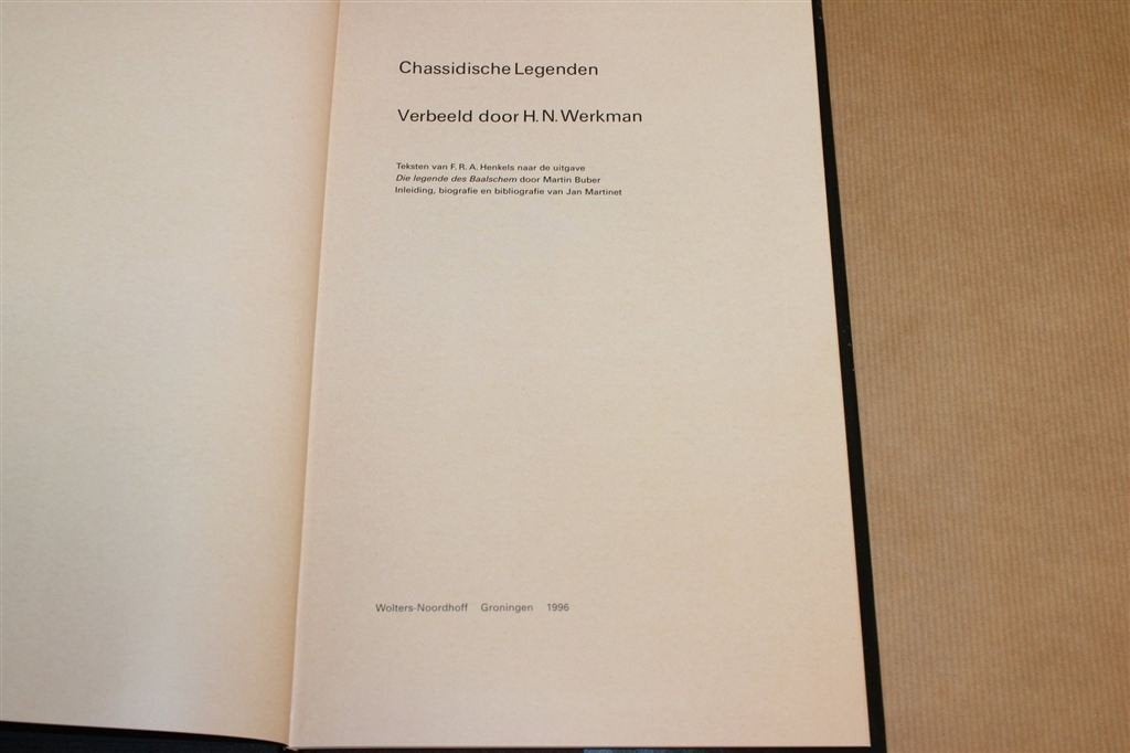 Chassidische Legenden — Verbeeld door H.N. Werkman, Ophalen of Verzenden, Gelezen