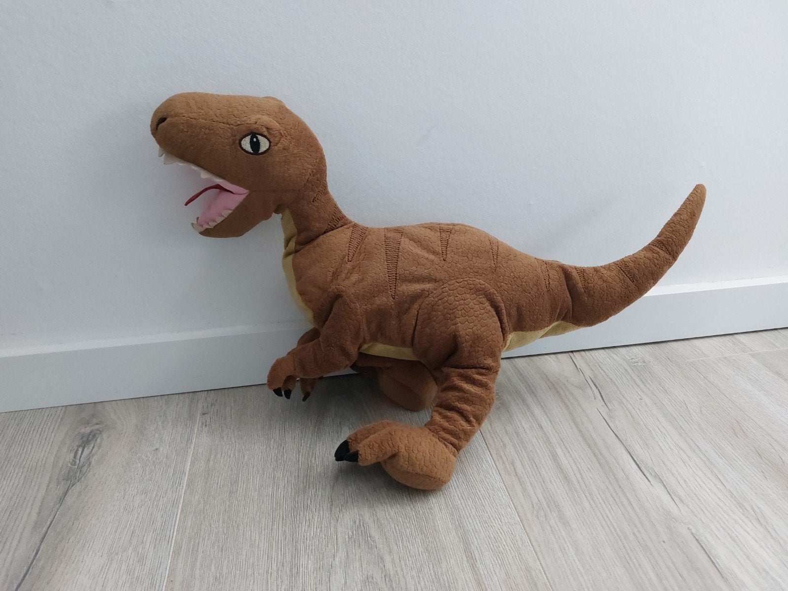 Knuffel Ikea dino dinosaurus jattelik Velociraptor L2405, Ophalen of Verzenden, Zo goed als nieuw, Overige typen