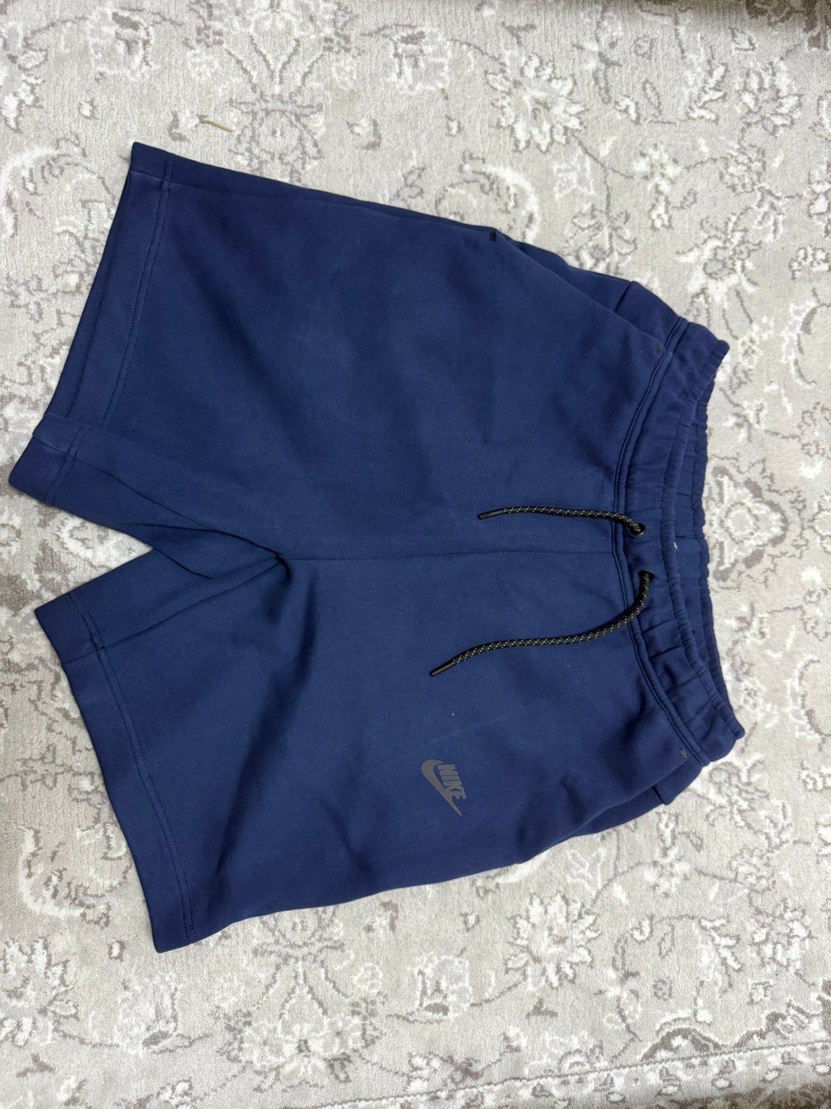 Nike Tech Korte Broek Navy - Maat M - Nieuw, Ophalen of Verzenden, Maat 48/50 (M), Blauw