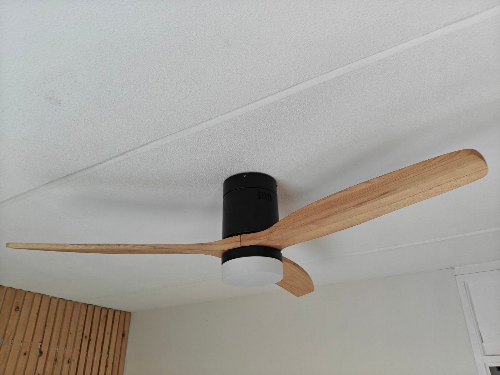 plafond ventilator met lamp, Ophalen, Ventilator met afstandsbediening, Zo goed als nieuw, Plafondventilator