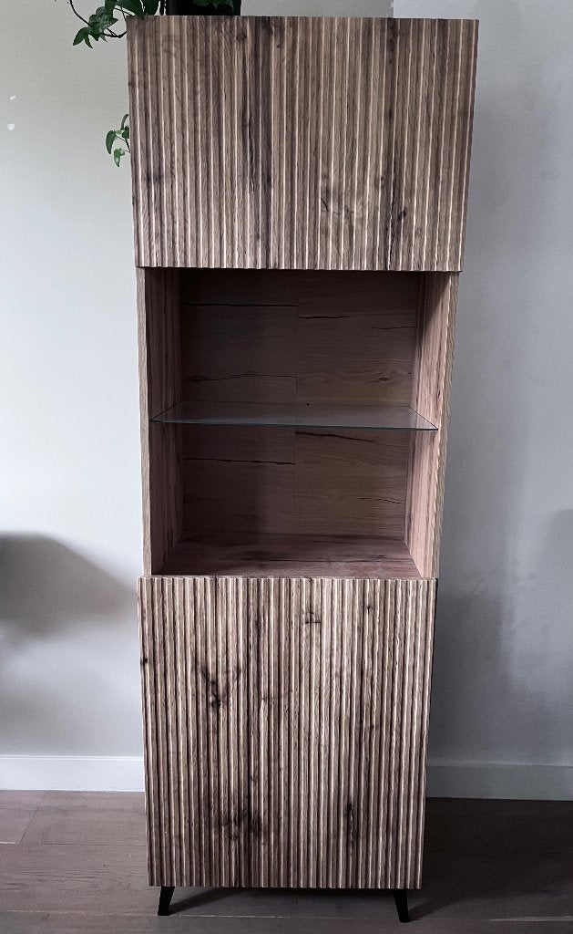 Houtlook kast, Ophalen, Met plank(en), 50 tot 100 cm, Zo goed als nieuw