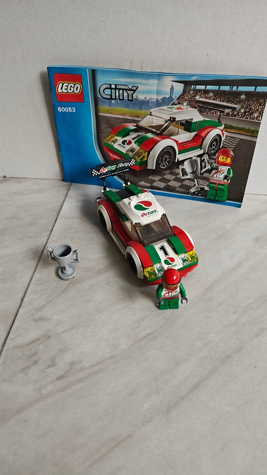 LEGO City 60053 Raceauto met Coureur en Trofee, Lego, Ophalen of Verzenden, Inclusief instructies, Complete set