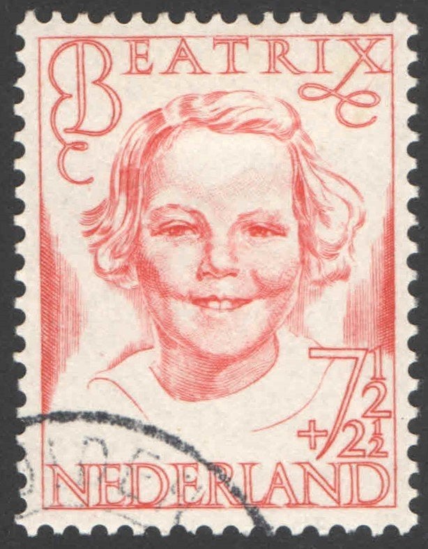 Nederland NVPH nr 458 gestempeld, Postzegels en Munten, Ophalen of Verzenden, Na 1940, Gestempeld