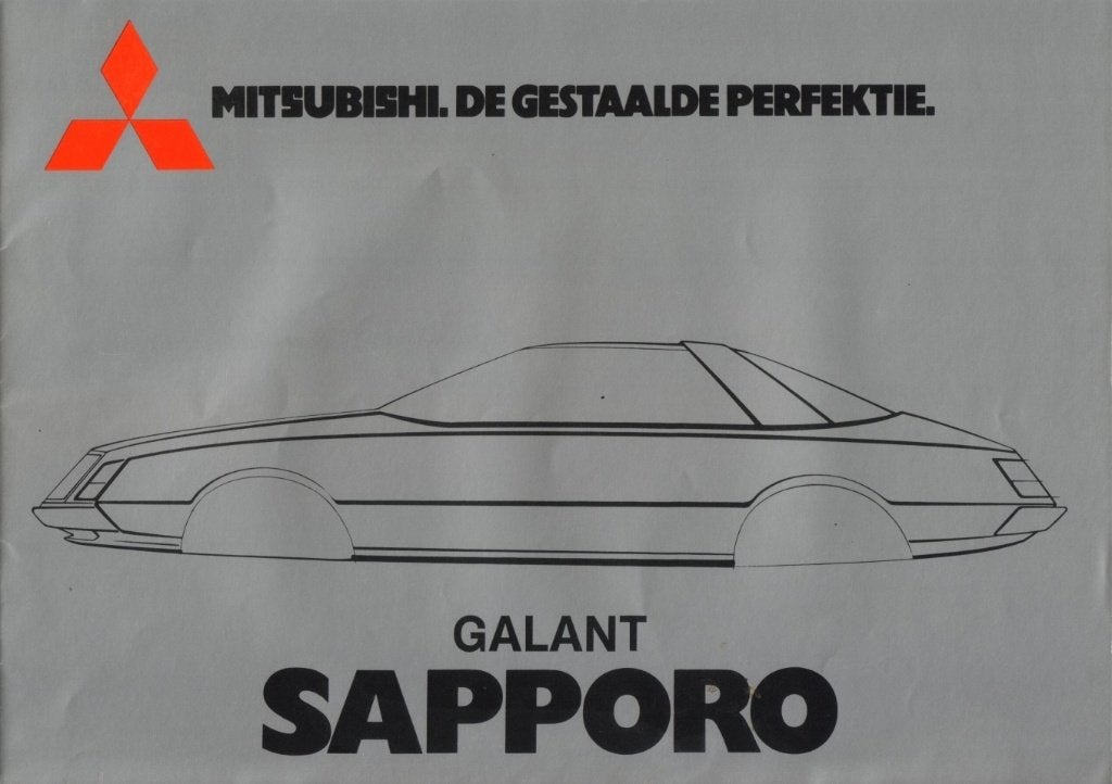 Folder Mitsubishi Sapporo 1979, Ophalen of Verzenden, Gelezen, Mitsubishi