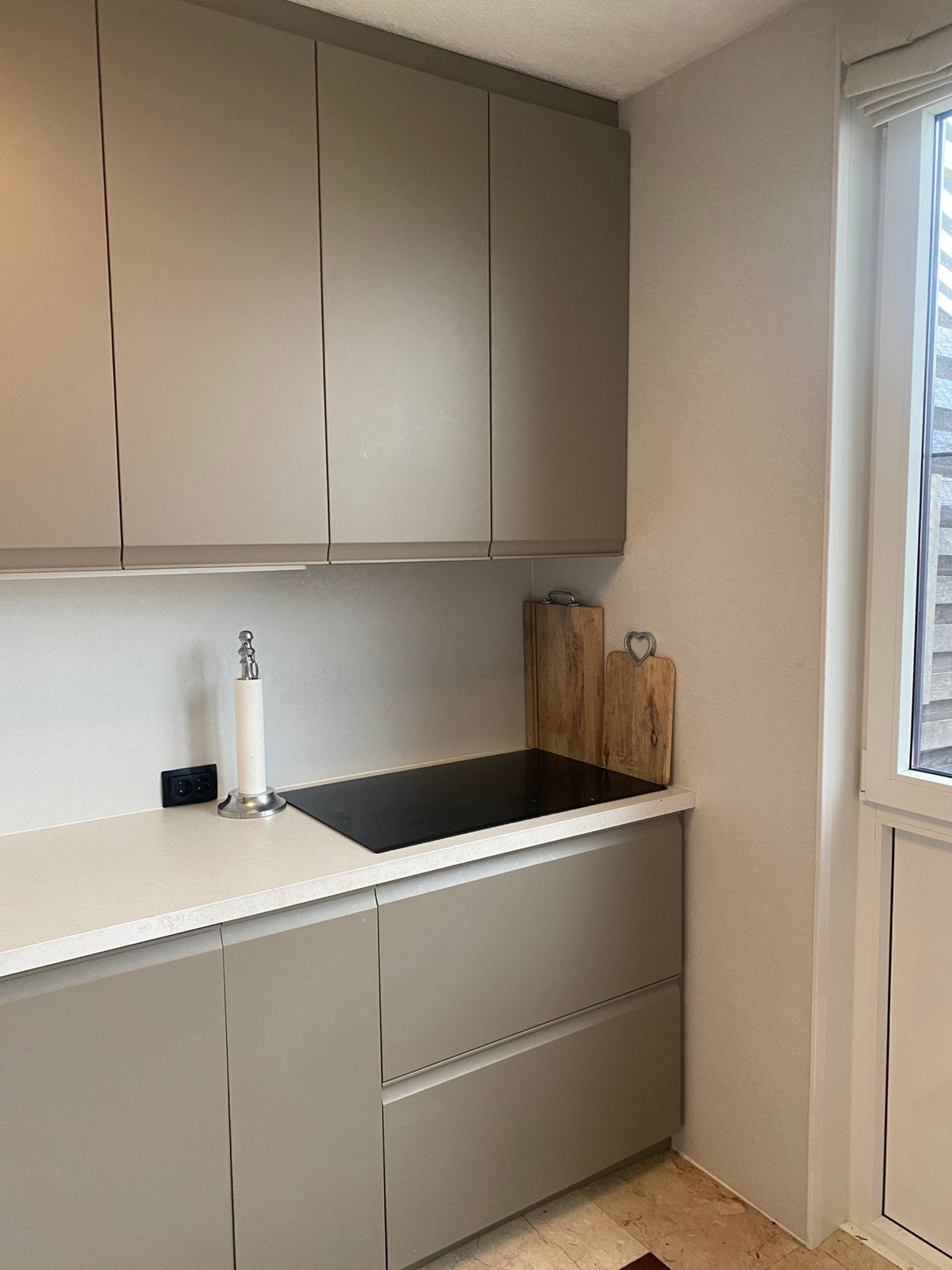 Ikea säljan sibbarp werkblad aanrecht wandpaneel wit grijs, Ophalen, Nieuw