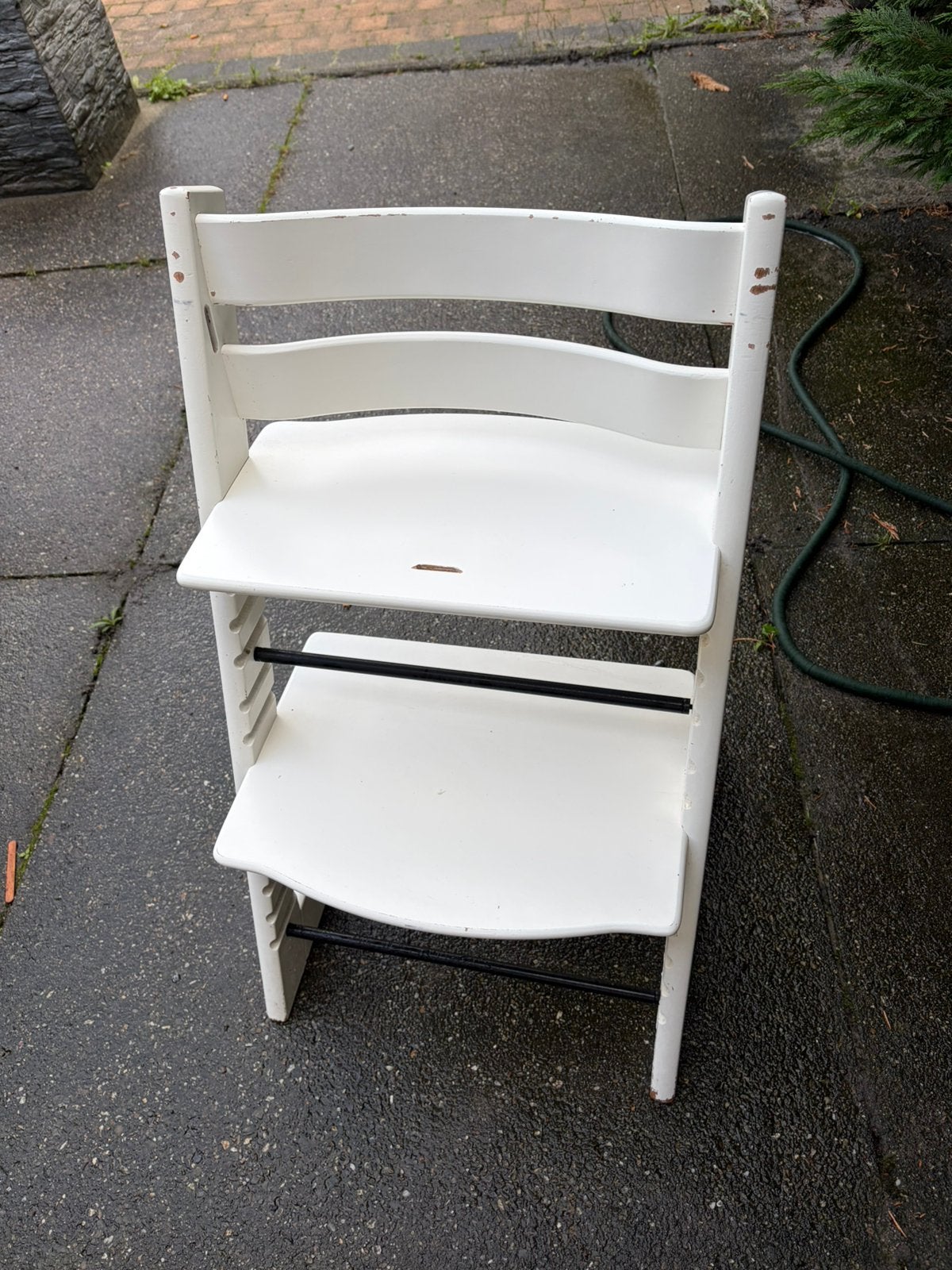 Te koop witte stokke stoel, Ophalen, Gebruikt