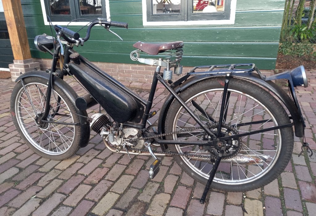 Excelsior Autobyk 98cc  motorfiets tweetakt 1945 origineel, Motoren, 98 cc, 11 kW of minder, 1 cilinder