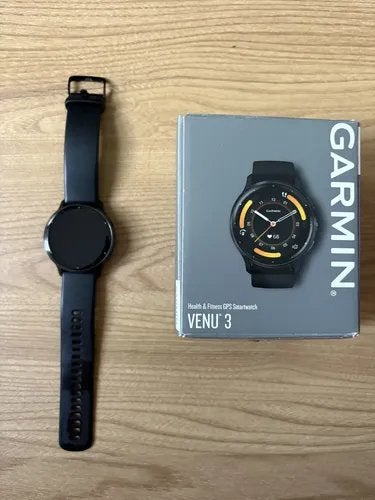 Garmin venu 3 nieuw (newly overhauled), Sieraden, Tassen en Uiterlijk, Smartwatches, Nieuw, Android, Zwart, Afstand, Calorieverbanding